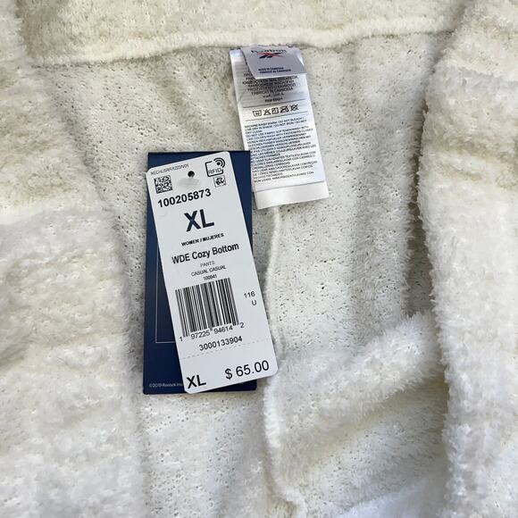 Reebok White Wide Leg Cozy Pants with Pockets Size XL - Picture 9 of 12